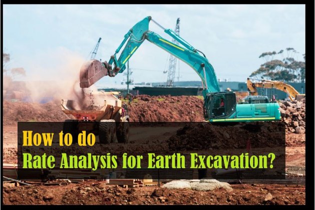 How to Perform Rate Analysis for Earth Excavation? [PDF]